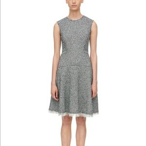 Rebecca Taylor Stretch Tweed Dress in Black Combo